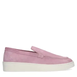 Roze Suede Loafers Met Plateau Zool^Sacha Fashion