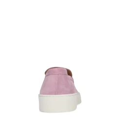 Roze Suede Loafers Met Plateau Zool^Sacha Fashion