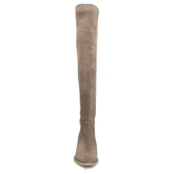 Taupe Hoge Suede Cowboylaarzen^Sacha Hot