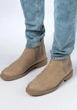 Taupe Nubuck Chelsea Boots^Sacha Shop