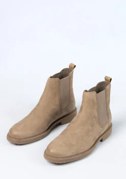 Taupe Nubuck Chelsea Boots^Sacha Shop