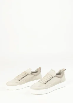 Taupe Nubuck Sneaker Met Witte Zool^Sacha Sale