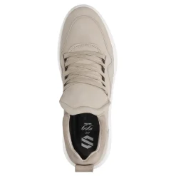 Taupe Nubuck Sneaker Met Witte Zool^Sacha Sale