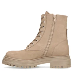 Taupe Nubuck Veterlaarsjes^Sacha Clearance