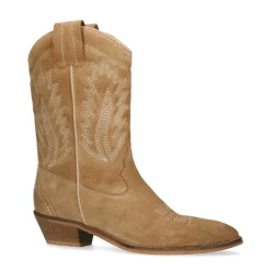 Taupe Suede Cowboylaarzen^Sacha Cheap