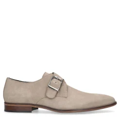 Taupe Suede Gespschoenen^Sacha Clearance