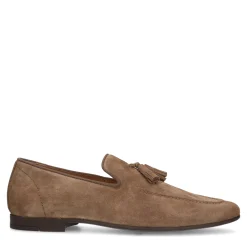 Taupe Suede Loafers Met Kwastjes^Sacha Flash Sale