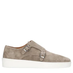 Taupe Suede Monk Sneakers^Sacha Outlet