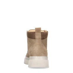 Taupe Suede Veterboots^Sacha Store