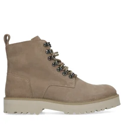 Taupe Suede Veterboots^Sacha Online