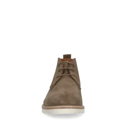 Taupe Suede Veterboots^Sacha Discount