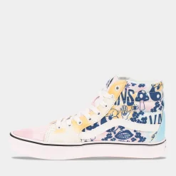 Vans Comfycush Sk8-Hi Wit/Blauw Tie Dye Dames^Sacha Flash Sale