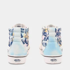 Vans Comfycush Sk8-Hi Wit/Blauw Tie Dye Dames^Sacha Flash Sale