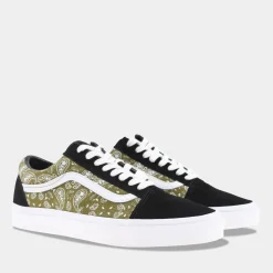 Vans Old Skool Zwart/Donkergroen Heren^Sacha Discount