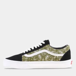 Vans Old Skool Zwart/Donkergroen Heren^Sacha Discount