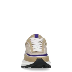 Vegan Beige Sneakers Met Paarse Details^Sacha Best Sale