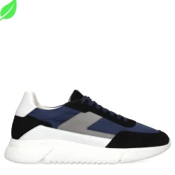 Vegan Donkerblauwe Sneakers Met Details^Sacha Discount