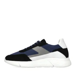 Vegan Donkerblauwe Sneakers Met Details^Sacha Discount