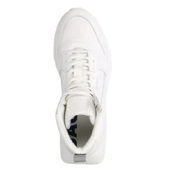 Witte Leren Hoge Sneakers^Sacha Hot