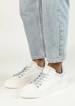 Witte Leren Sneakers^Sacha Online