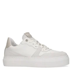 Witte Leren Sneakers^Sacha Clearance