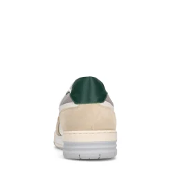 Witte Leren Sneakers Met Groene Details^Sacha Flash Sale