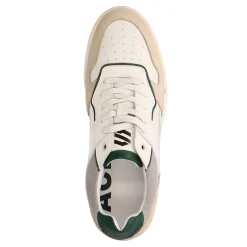 Witte Leren Sneakers Met Groene Details^Sacha Flash Sale