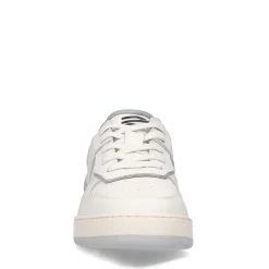 Witte Leren Sneakers Met Blauwe Details^Sacha Sale