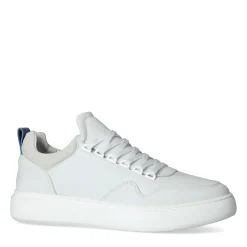 Witte Nubuck Sneakers Met Blauw Detail^Sacha Clearance