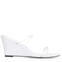 Witte Sleehak Sandalen^Sacha Fashion