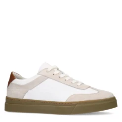 Witte Sneakers Met Beige Suede Details^Sacha Cheap