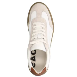 Witte Sneakers Met Beige Suede Details^Sacha Cheap