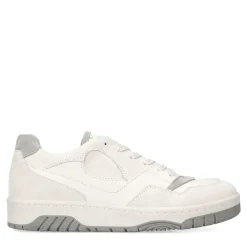 Witte Sneakers Met Grijze Details^Sacha Online