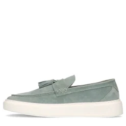 Zeegroene Suede Loafers Met Kwastjes^Sacha Flash Sale