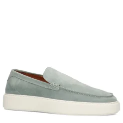 Zeegroene Suede Loafers Met Witte Zool^Sacha Online