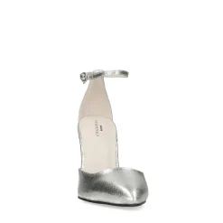 Zilveren Gesloten Pumps Met Enkelbandje^Sacha Best Sale
