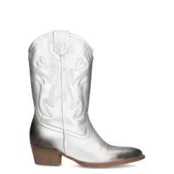 Zilveren Leren Cowboy Laarzen^Sacha Flash Sale