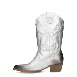 Zilveren Leren Cowboy Laarzen^Sacha Flash Sale