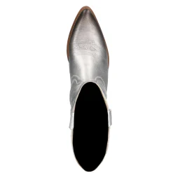 Zilveren Leren Cowboy Laarzen^Sacha Flash Sale