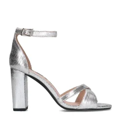 Zilveren Sandalen Met Hak^Sacha Cheap