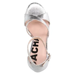 Zilveren Sandalen Met Hak^Sacha Cheap