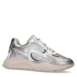 Zilverkeurige Metallic Sneakers^Sacha Store