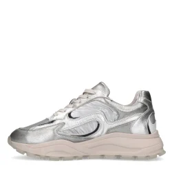 Zilverkeurige Metallic Sneakers^Sacha Store