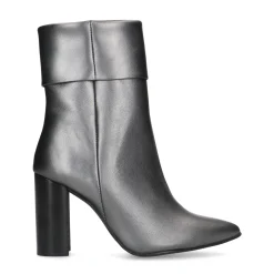 Zilverkleurige Enkellaarsjes Met Hak^Sacha Outlet