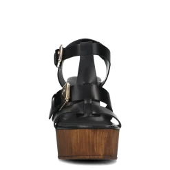 Zware Leren Sandalen Met Plateau Hak^Sacha Shop