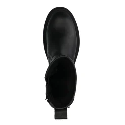 Zwarte Biker Boots Met Zilverkleurige Gespen^Sacha Hot