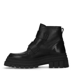 Zwarte Biker Enkellaarsjes^Sacha Best Sale