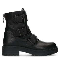 Zwarte Bikerboots Met Gespen^Sacha Outlet