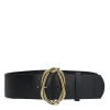 Zwarte Brede Riem Met Goudkleurige Buckle^Sacha Flash Sale