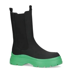 Zwarte Chelsea Boots Met Groene Zool^Sacha Best Sale